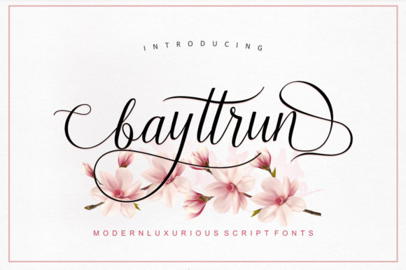 Bayttrun Script: A Polished Typeface for Brand Identity