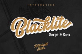 Blacklite Script: A Bold Typeface for Makers