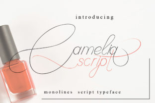 Camelia Script: A Sweet Monoline Font for Crafters