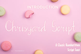 Chrisyard Script: A Typeface for Elegant Editorial Design