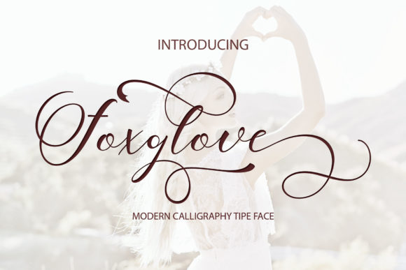 Foxglove Script Typeface for Campaign Design