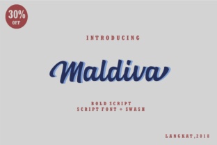 Maldiva Script: A Bold Typeface for Editorial Design
