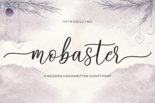 Mobaster Script: A Handwritten Font for Crafters